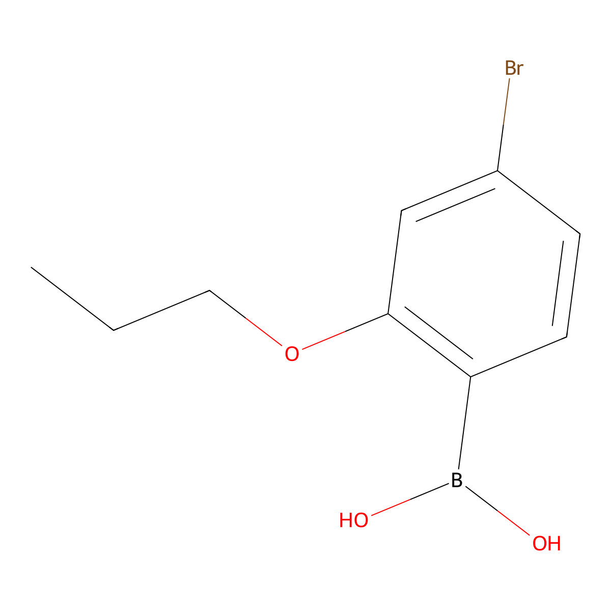 4-Bromo-2-propoxyphenylboronic acid molecular structure, CAS 2096329-51-8
