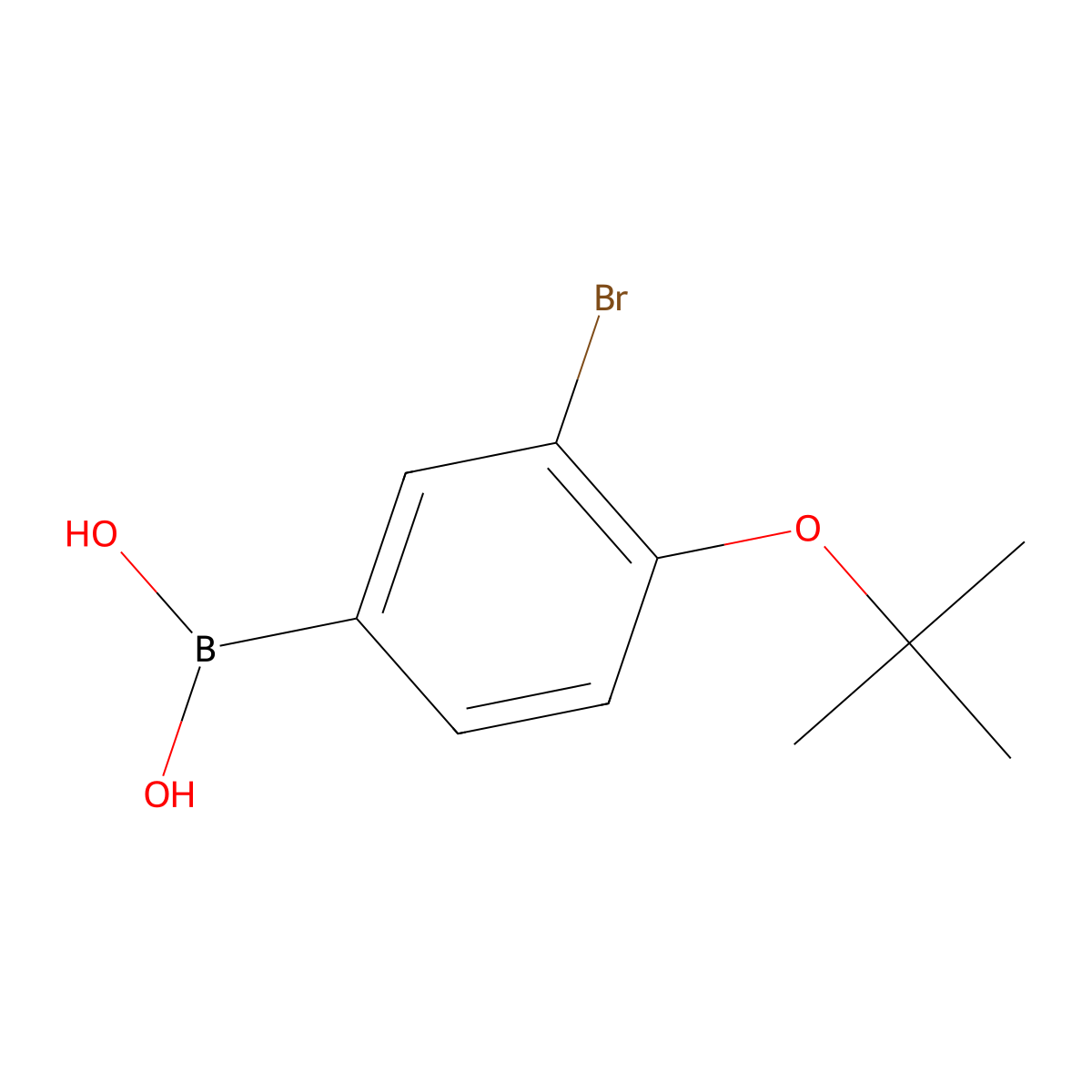 3-Bromo-4-T-butoxyphenylboronic acid molecular structure, CAS 2096329-60-9