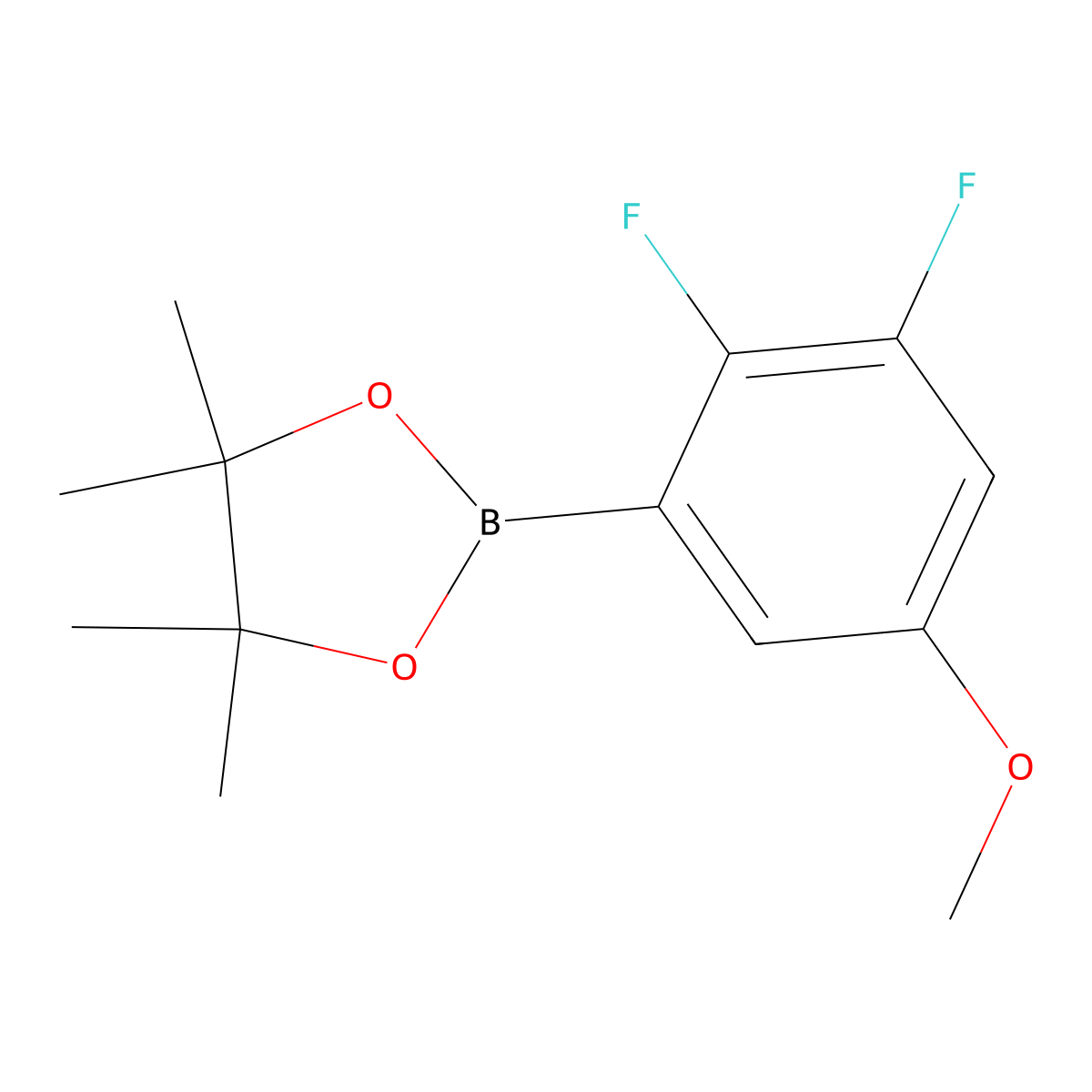 2-(2,3-Difluoro-5-methoxyphenyl)-4,4,5,5-tetramethyl-1,3,2-dioxaborolane molecular structure, CAS 2096330-29-7