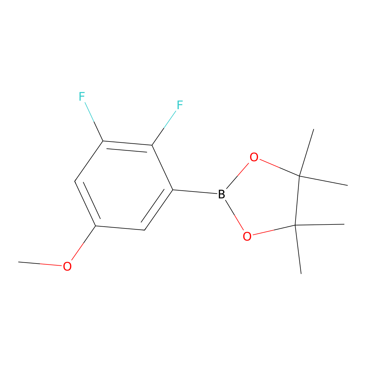 2-(2,3-Difluoro-5-methoxyphenyl)-4,4,5,5-tetramethyl-1,3,2-dioxaborolane molecular structure, CAS 2096330-29-7