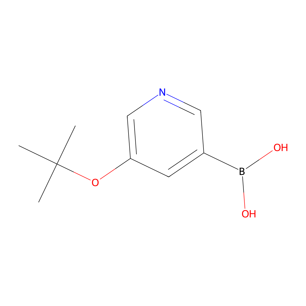 (5-(tert-Butoxy)pyridin-3-yl)boronic acid molecular structure, CAS 2096330-88-8