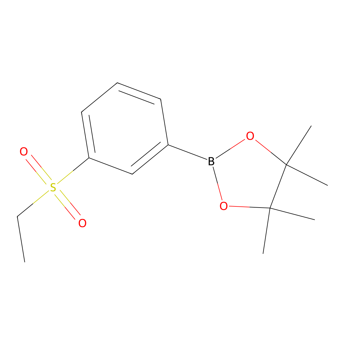 2-(3-(Ethylsulfonyl)phenyl)-4,4,5,5-tetramethyl-1,3,2-dioxaborolane molecular structure, CAS 2096331-73-4
