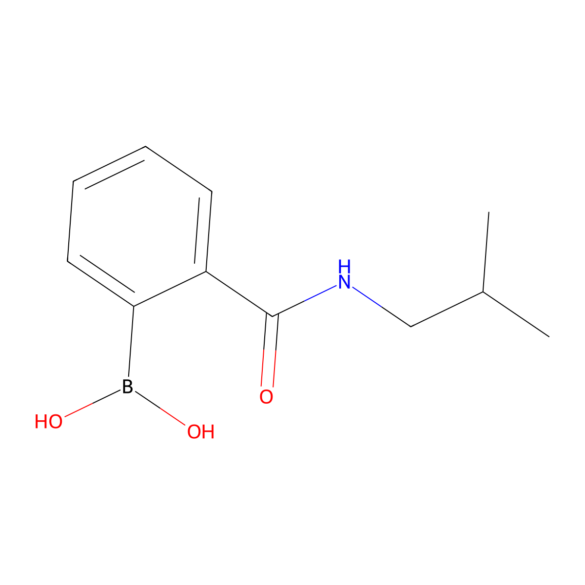 2-(Isobutylcarbamoyl)benzeneboronic acid molecular structure, CAS 2096331-82-5