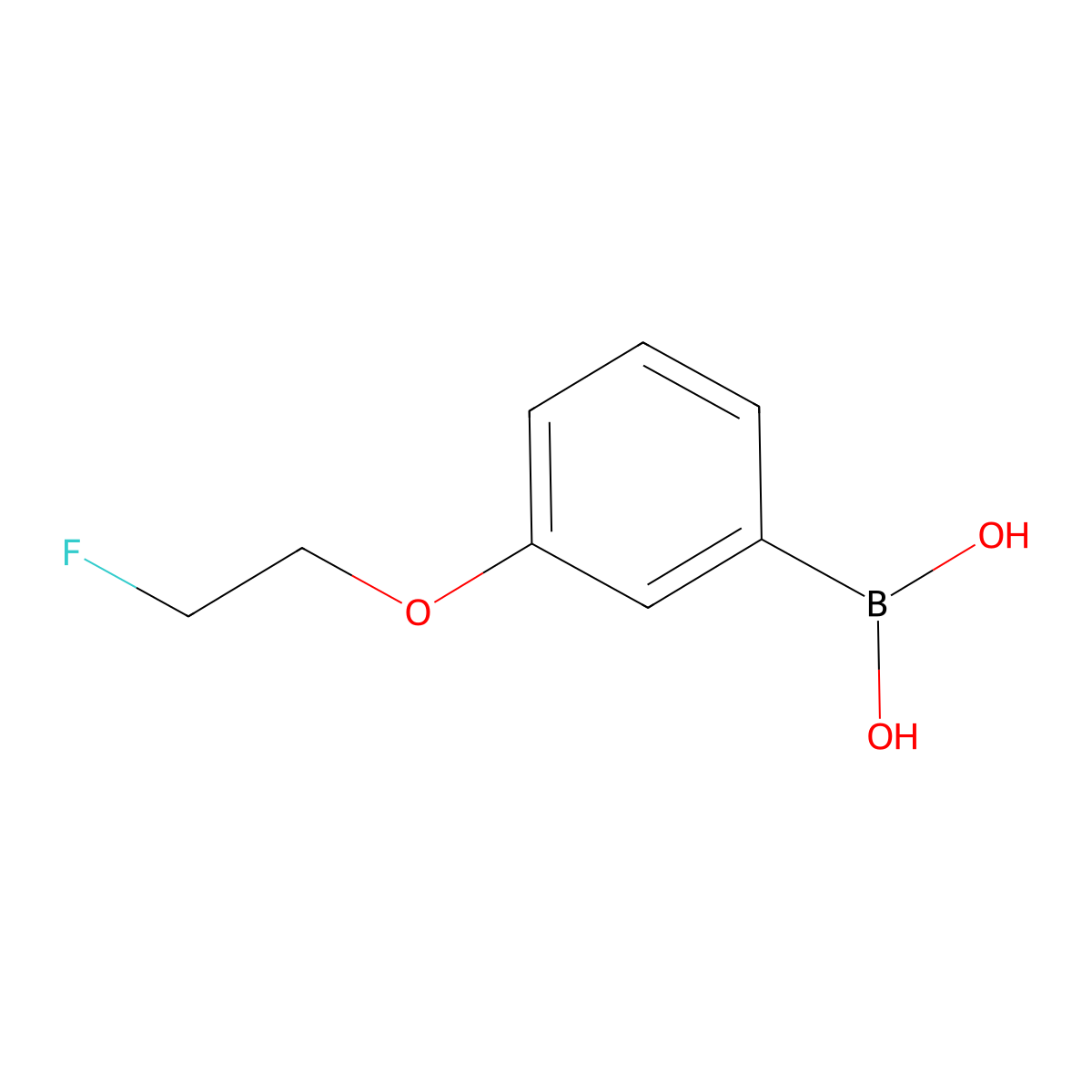3-(2-Fluoroethoxy)phenylboronic acid molecular structure, CAS 2096332-11-3
