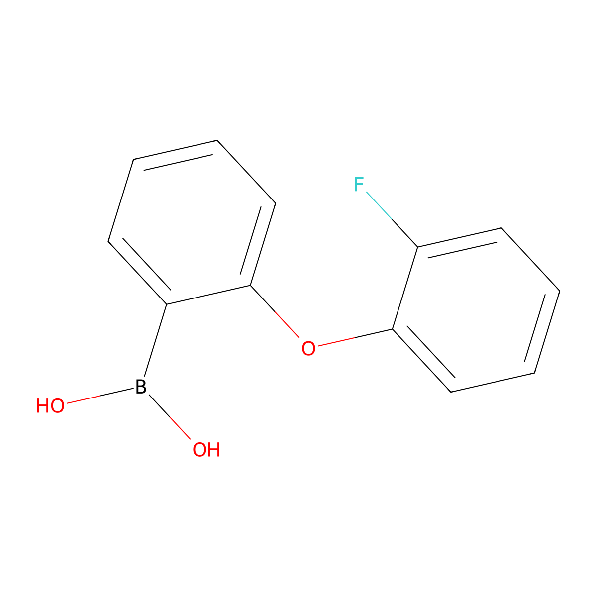 2-(2-Fluorophenoxy)phenylboronic acid molecular structure, CAS 2096332-91-9