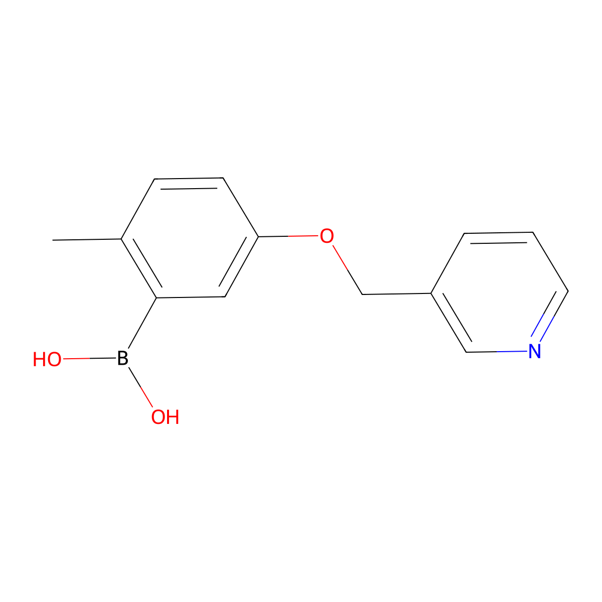 [2-Methyl-5-(pyridin-3-ylmethoxy)phenyl]boronic acid molecular structure, CAS 2096333-07-0