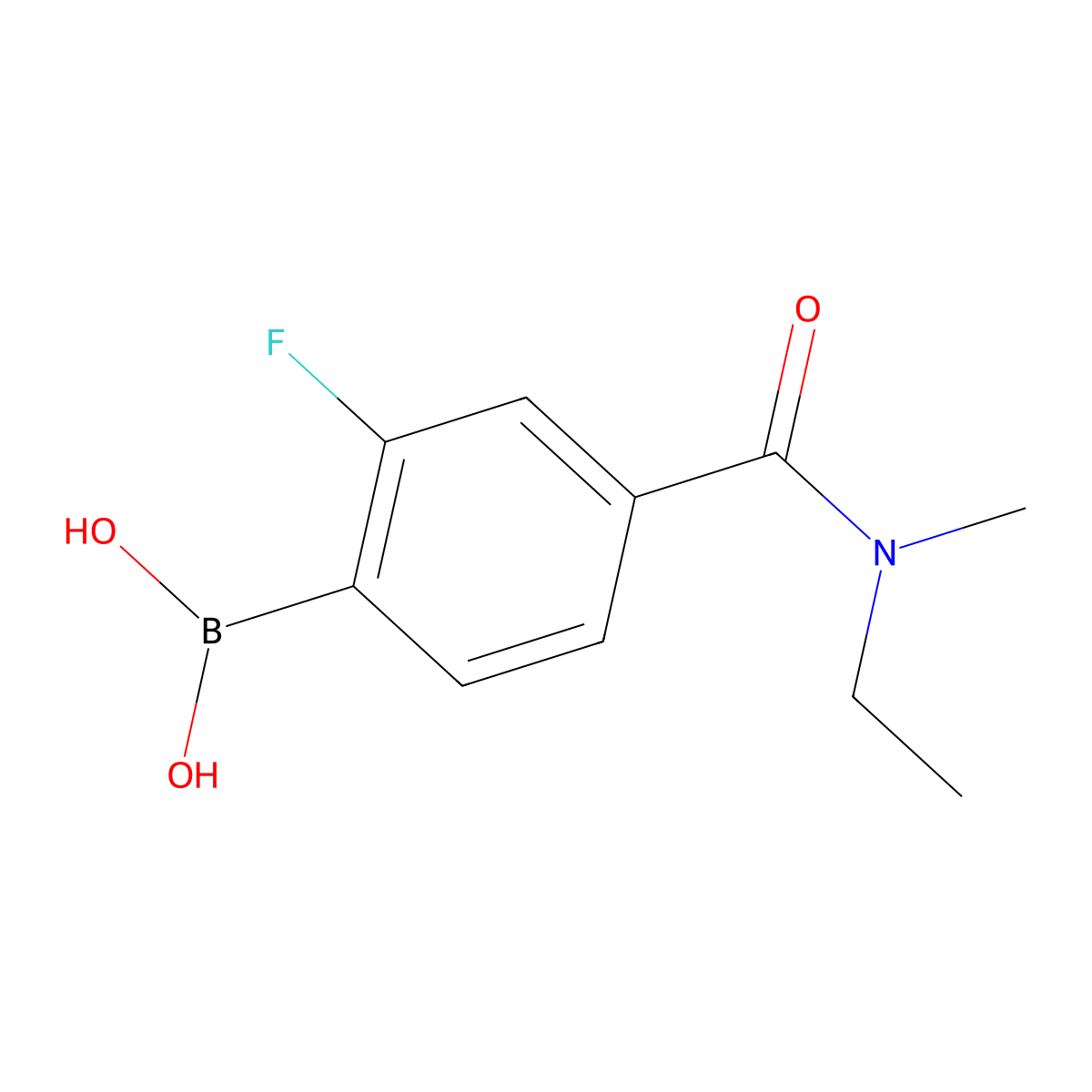 Boronic acid, B-[4-[(ethylmethylamino)carbonyl]-2-fluorophenyl]- molecular structure, CAS 2096333-31-0