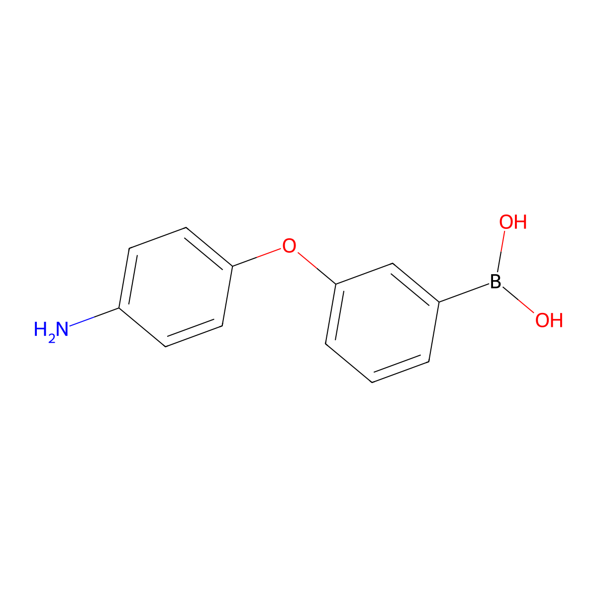 [3-(4-Aminophenoxy)phenyl]boronic acid molecular structure, CAS 2096333-48-9