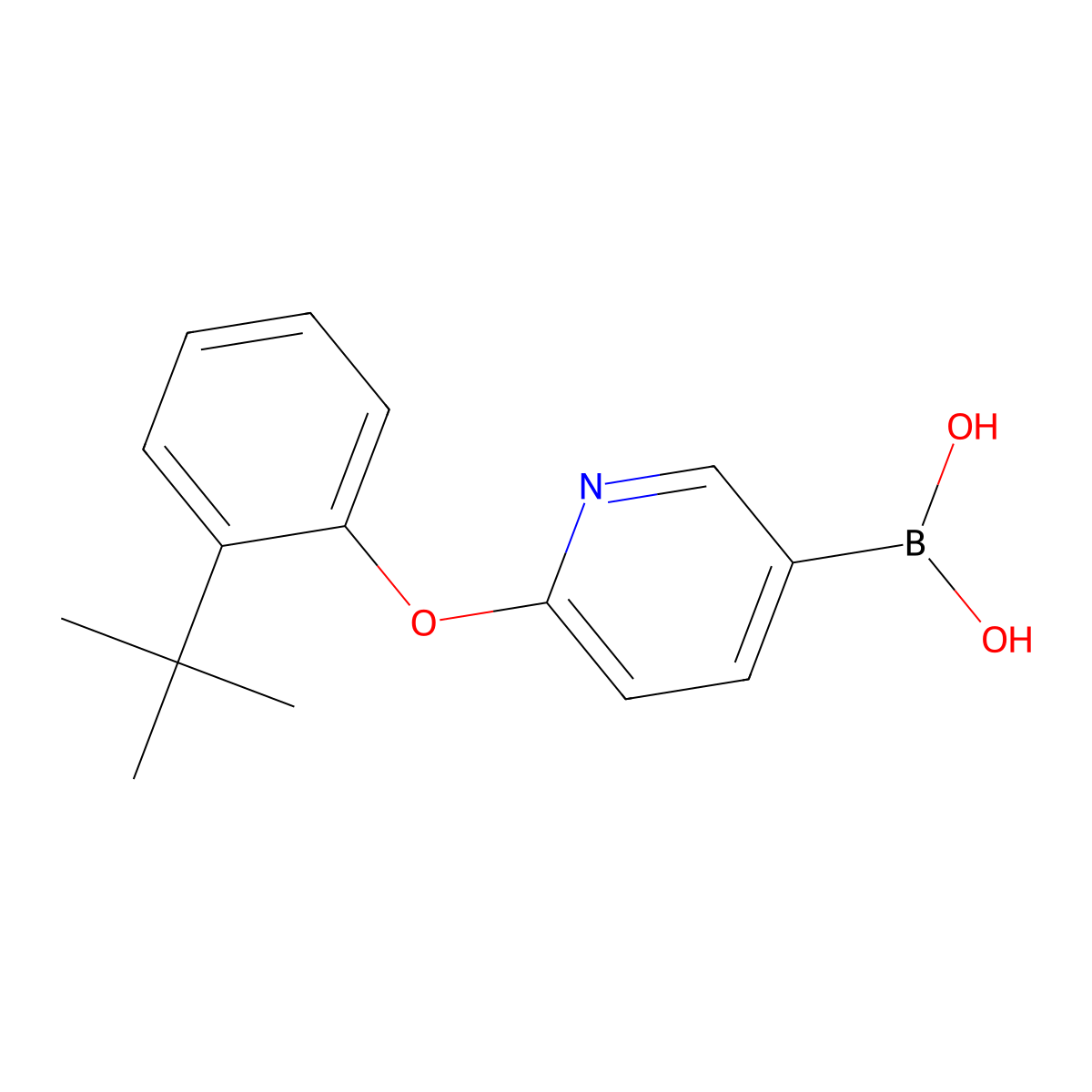 6-(2-t-Butylphenoxy)pyridine-3-boronic acid molecular structure, CAS 2096333-60-5