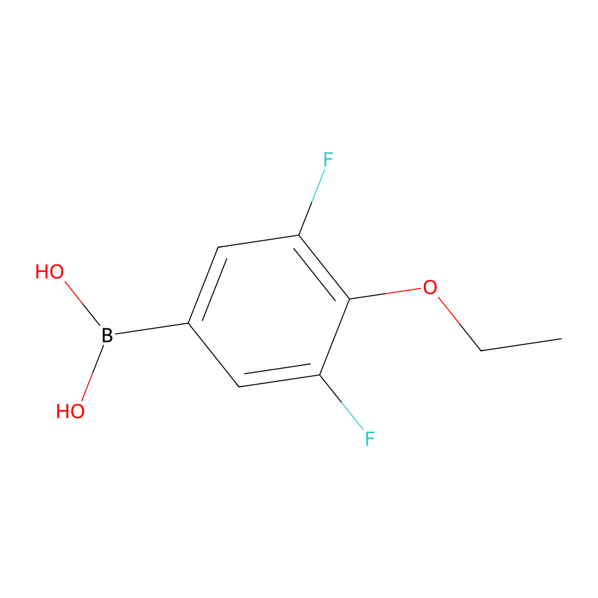 4-Ethoxy-3,5-difluorophenylboronic acid molecular structure, CAS 2096333-93-4