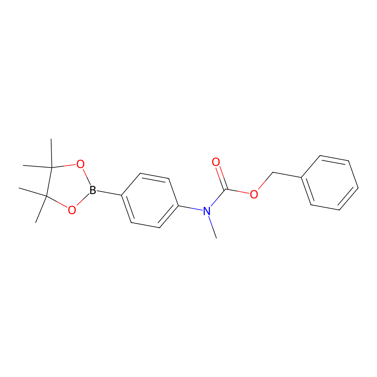 4-(N-Cbz-N-Methylamino)phenylboronic acid, pinacol ester molecular structure, CAS 2096334-55-1