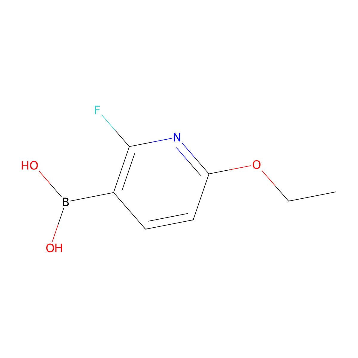 6-Ethoxy-2-fluoropyridine-3-boronic acid molecular structure, CAS 2096335-58-7