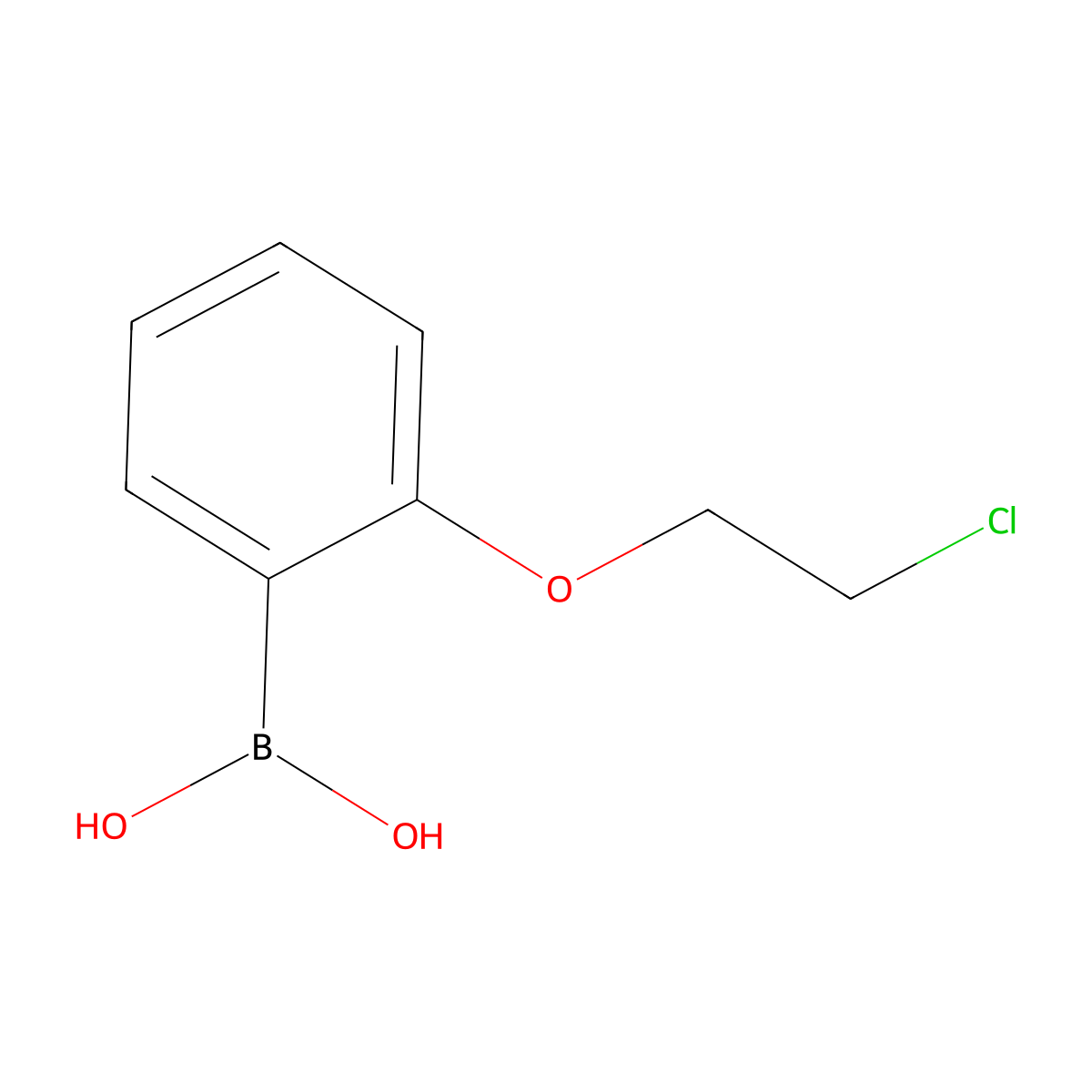 2-(2-Chloroethoxy)phenylboronic acid molecular structure, CAS 2096336-35-3