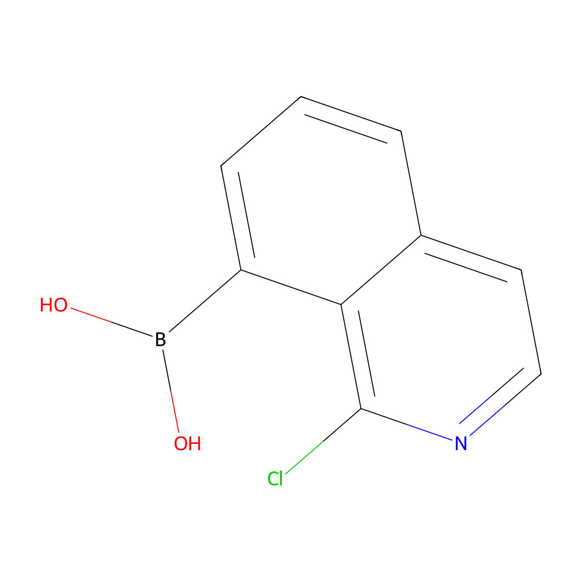 (1-Chloroisoquinolin-8-yl)boronic acid molecular structure, CAS 2096337-48-1
