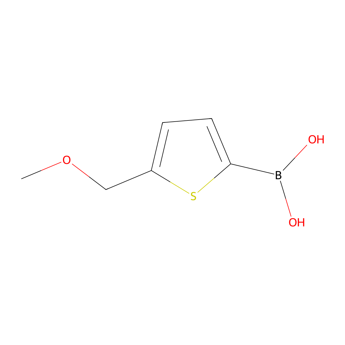 [5-(Methoxymethyl)-2-thienyl]boronic acid molecular structure, CAS 2096337-65-2