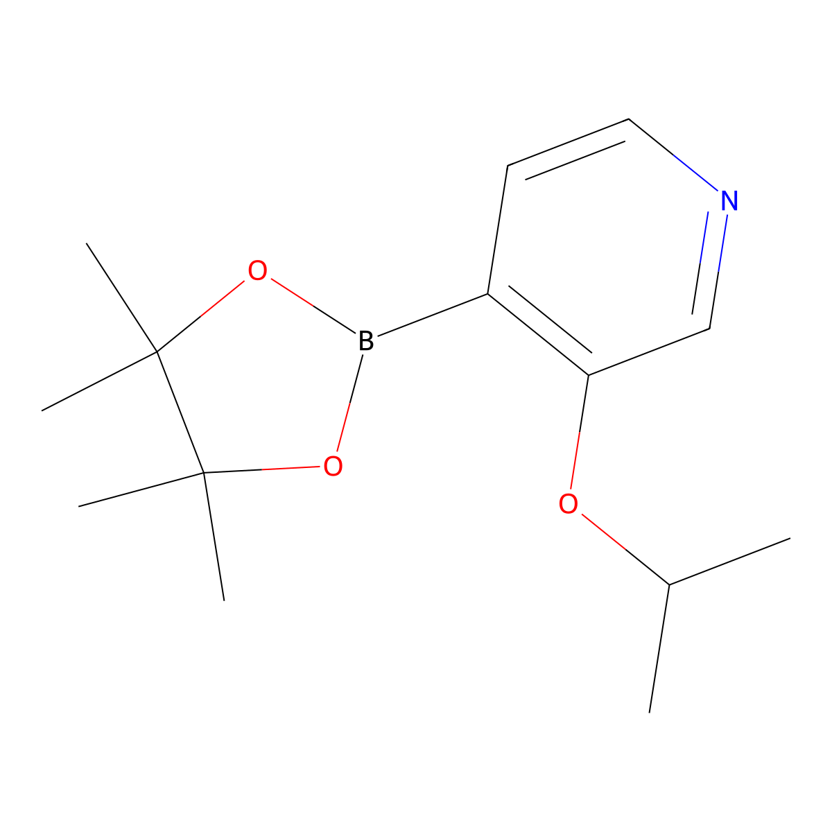 3-(Isopropoxy)pyridine-4-boronic acid pinacol ester molecular structure, CAS 2096338-70-2