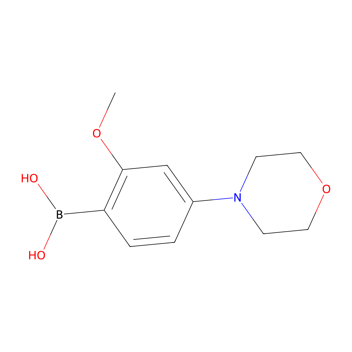 (2-Methoxy-4-morpholinophenyl)boronic acid molecular structure, CAS 2096338-96-2