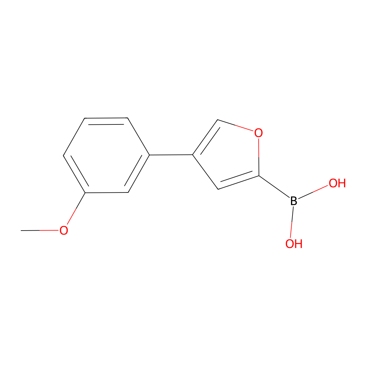 4-(3-Methoxyphenyl)furan-2-boronic acid molecular structure, CAS 2096339-05-6