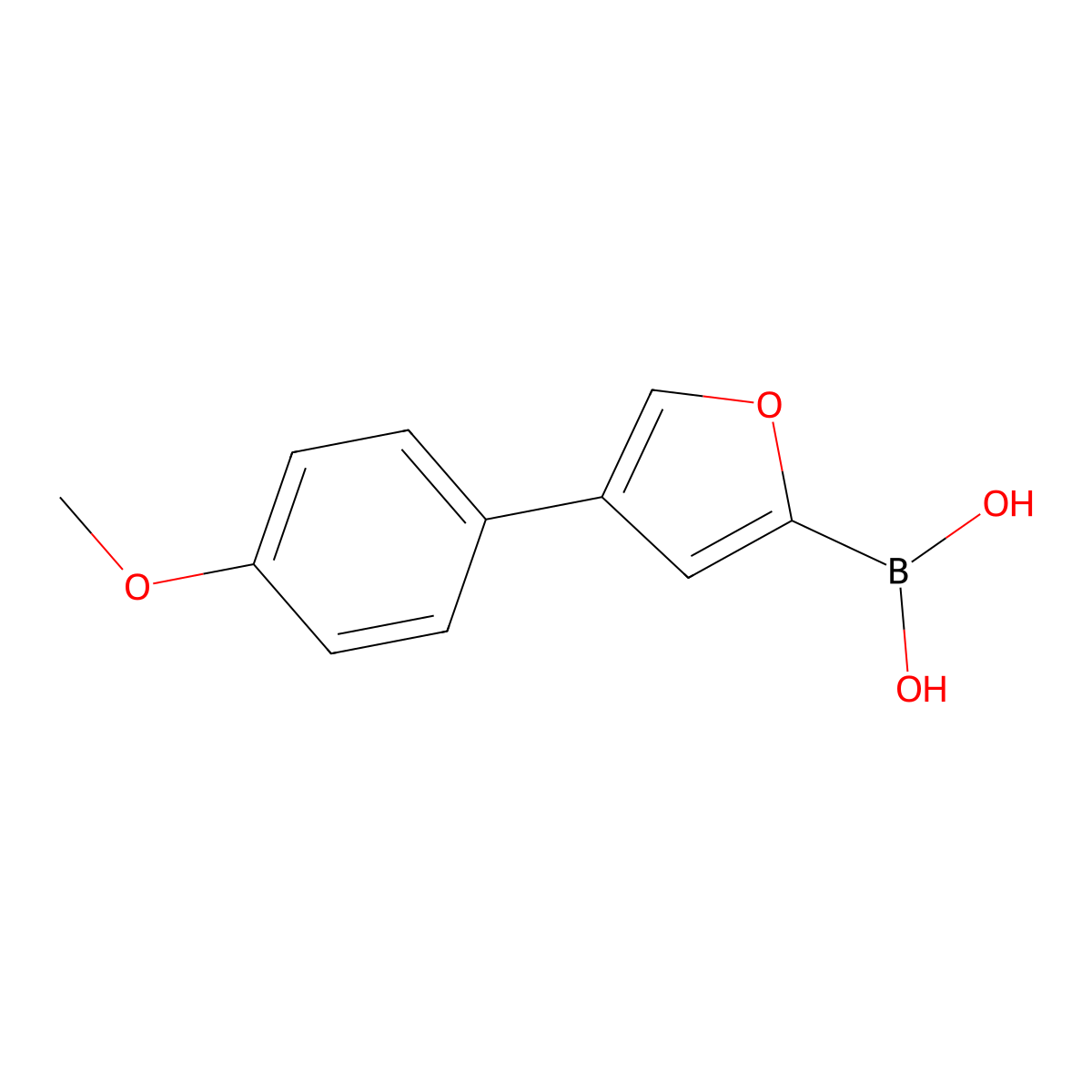 4-(4-Methoxyphenyl)furan-2-boronic acid molecular structure, CAS 2096339-06-7