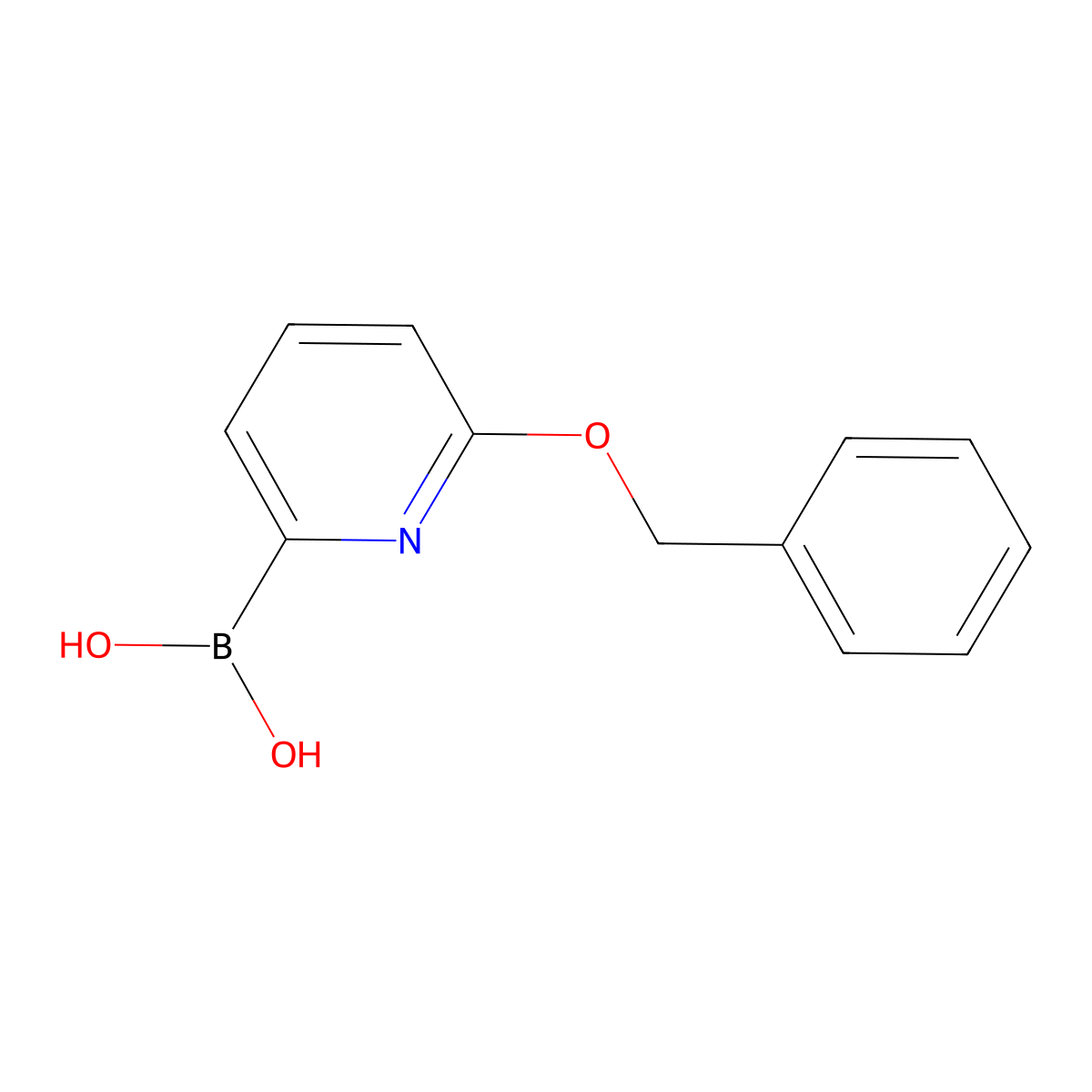 (6-(Benzyloxy)pyridin-2-yl)boronic acid molecular structure, CAS 2096339-18-1