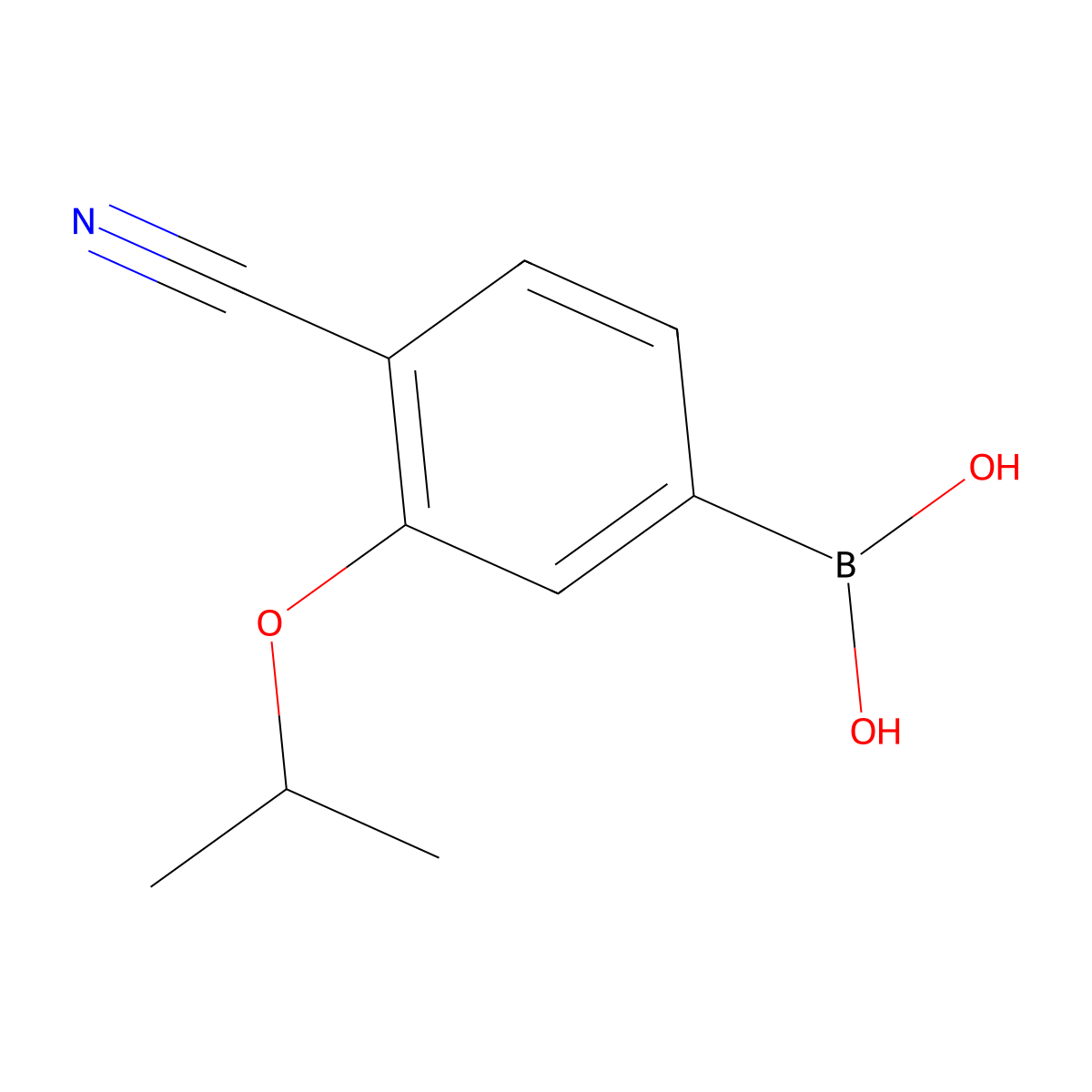 4-Cyano-3-isopropoxyphenylboronic acid molecular structure, CAS 2096339-85-2