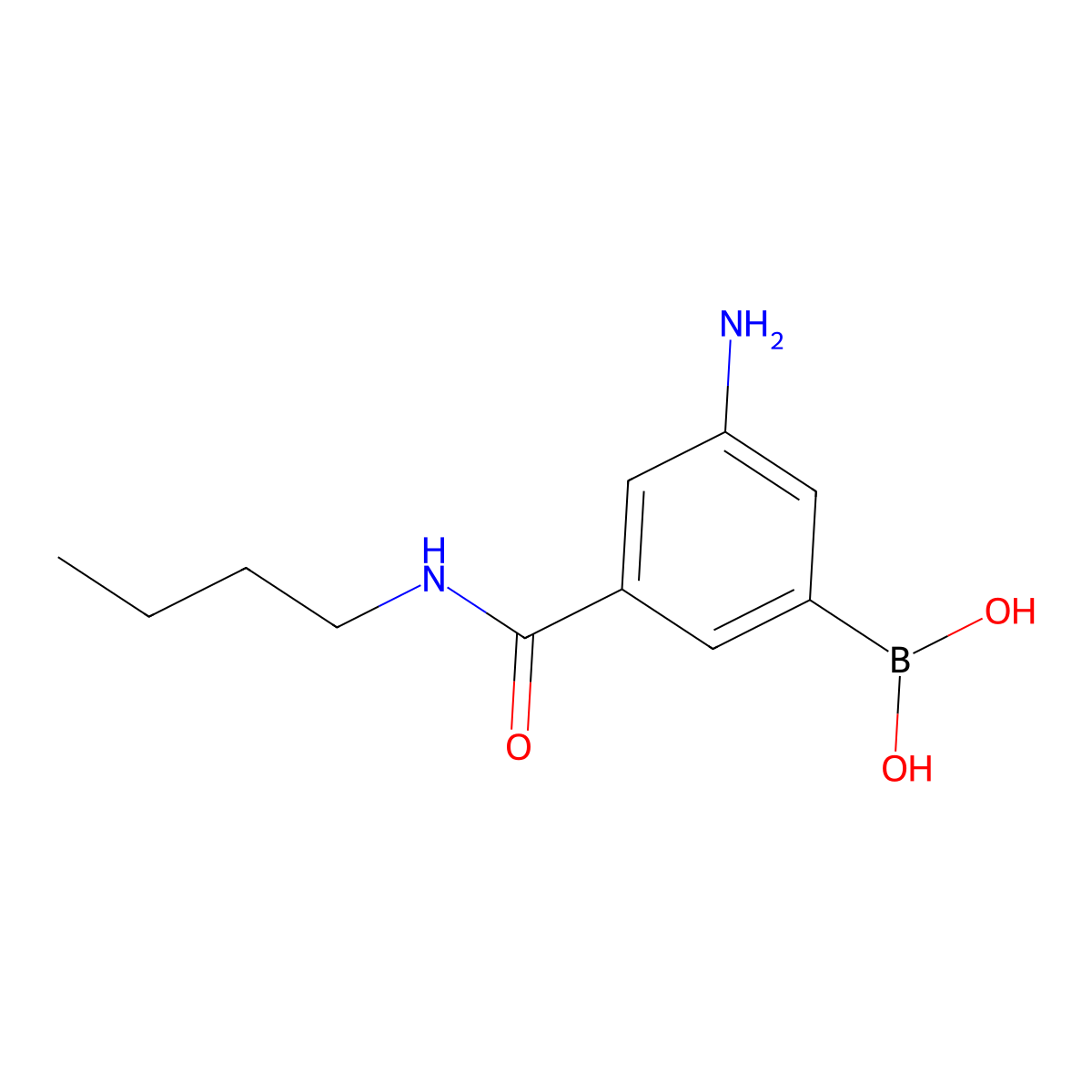 3-Amino-5-(butylcarbamoyl)phenylboronic acid molecular structure, CAS 2096340-15-5