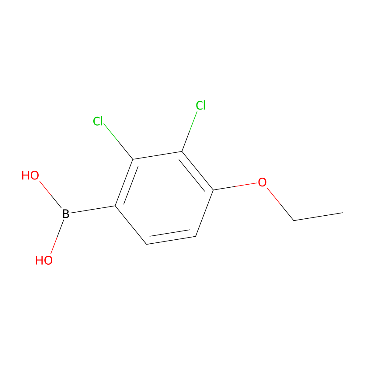 2,3-Dichloro-4-ethoxyphenylboronic acid molecular structure, CAS 2096341-64-7