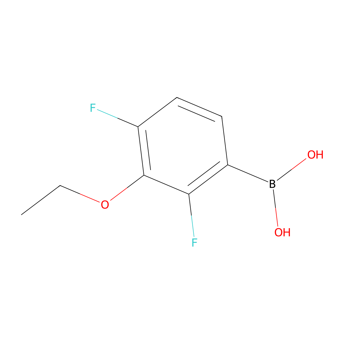 3-Ethoxy-2,4-difluorophenylboronic acid molecular structure, CAS 2096341-72-7