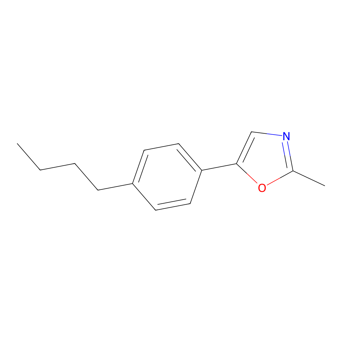 5-(4-Butylphenyl)-2-methyloxazole molecular structure, CAS 2096358-53-9