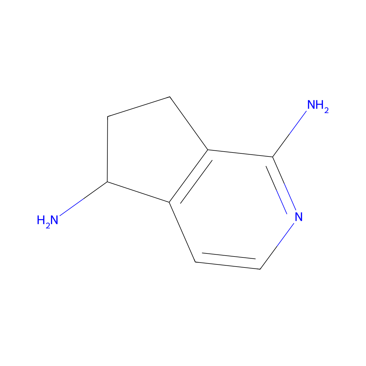 (R)-6,7-Dihydro-5H-cyclopenta[c]pyridine-1,5-diamine molecular structure, CAS 2096419-44-0