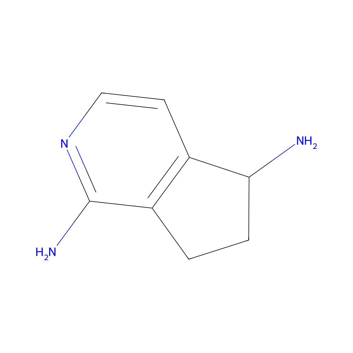 6,7-Dihydro-5H-cyclopenta[c]pyridine-1,5-diamine molecular structure, CAS 2096419-60-0