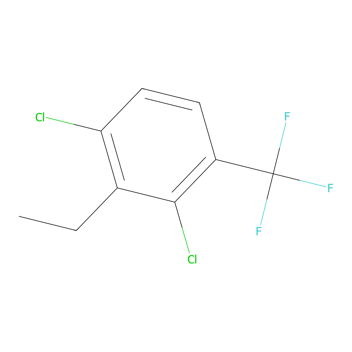 1,3-Dichloro-2-ethyl-4-(trifluoromethyl)benzene molecular structure, CAS 2096452-42-3