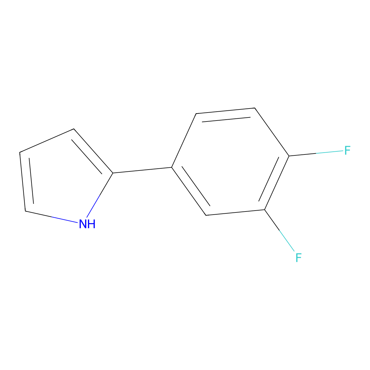 2-(3,4-Difluorophenyl)pyrrole molecular structure, CAS 2096453-80-2
