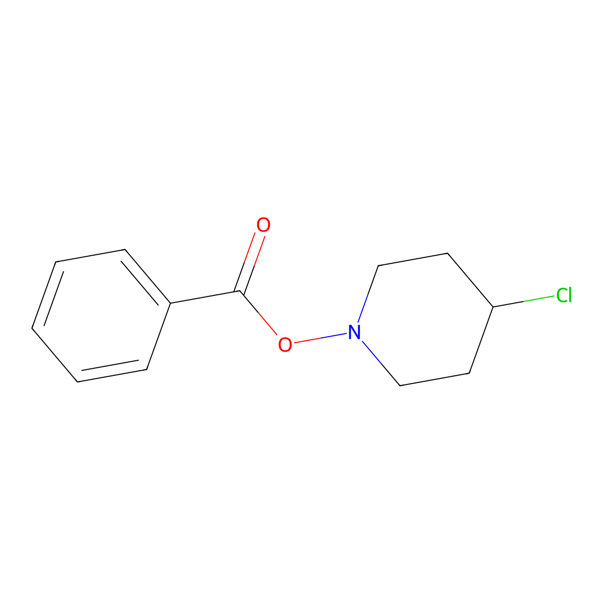 4-Chloropiperidin-1-yl benzoate molecular structure, CAS 2096477-06-2