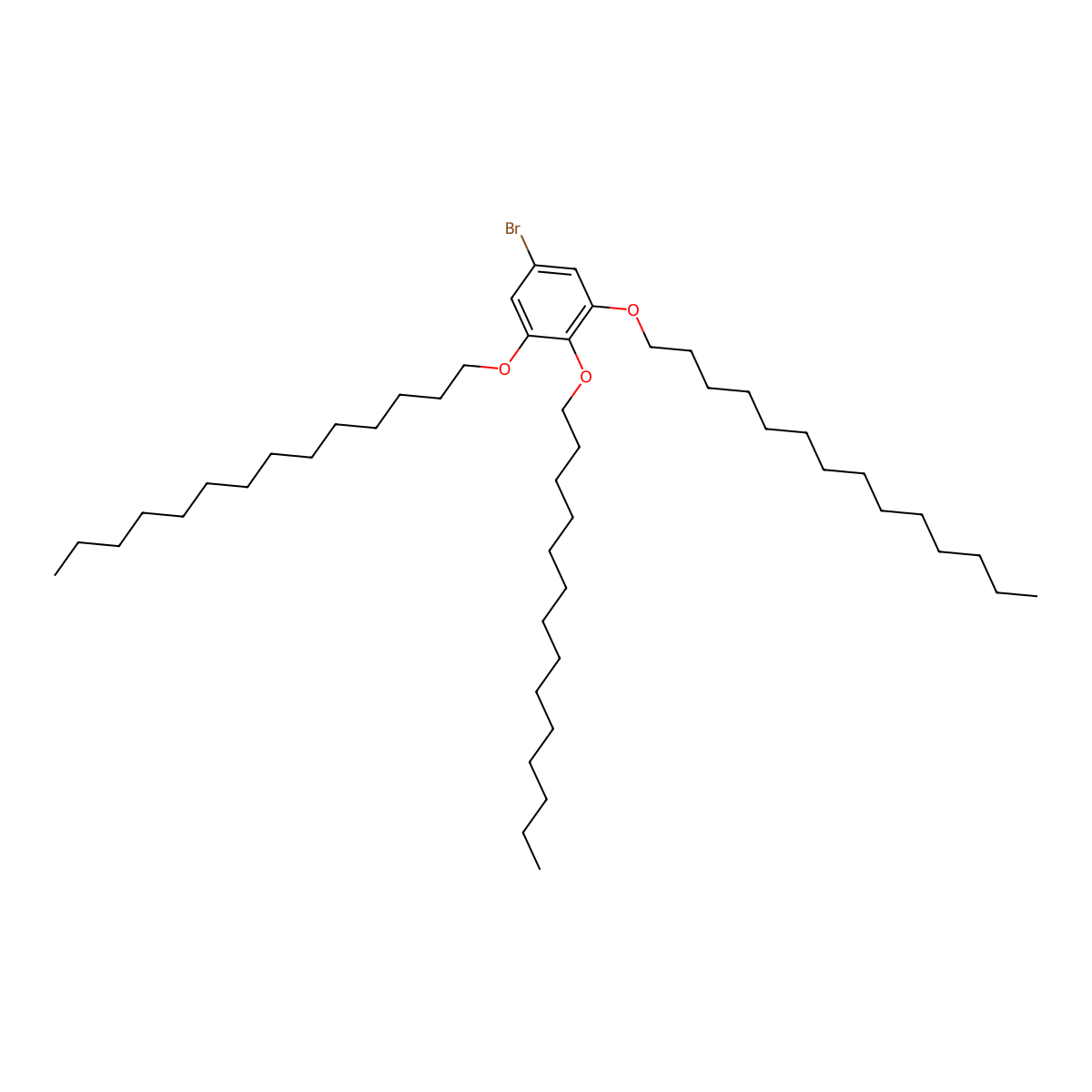 5-Bromo-1,2,3-tris(tetradecyloxy)benzene molecular structure, CAS 2096494-09-4