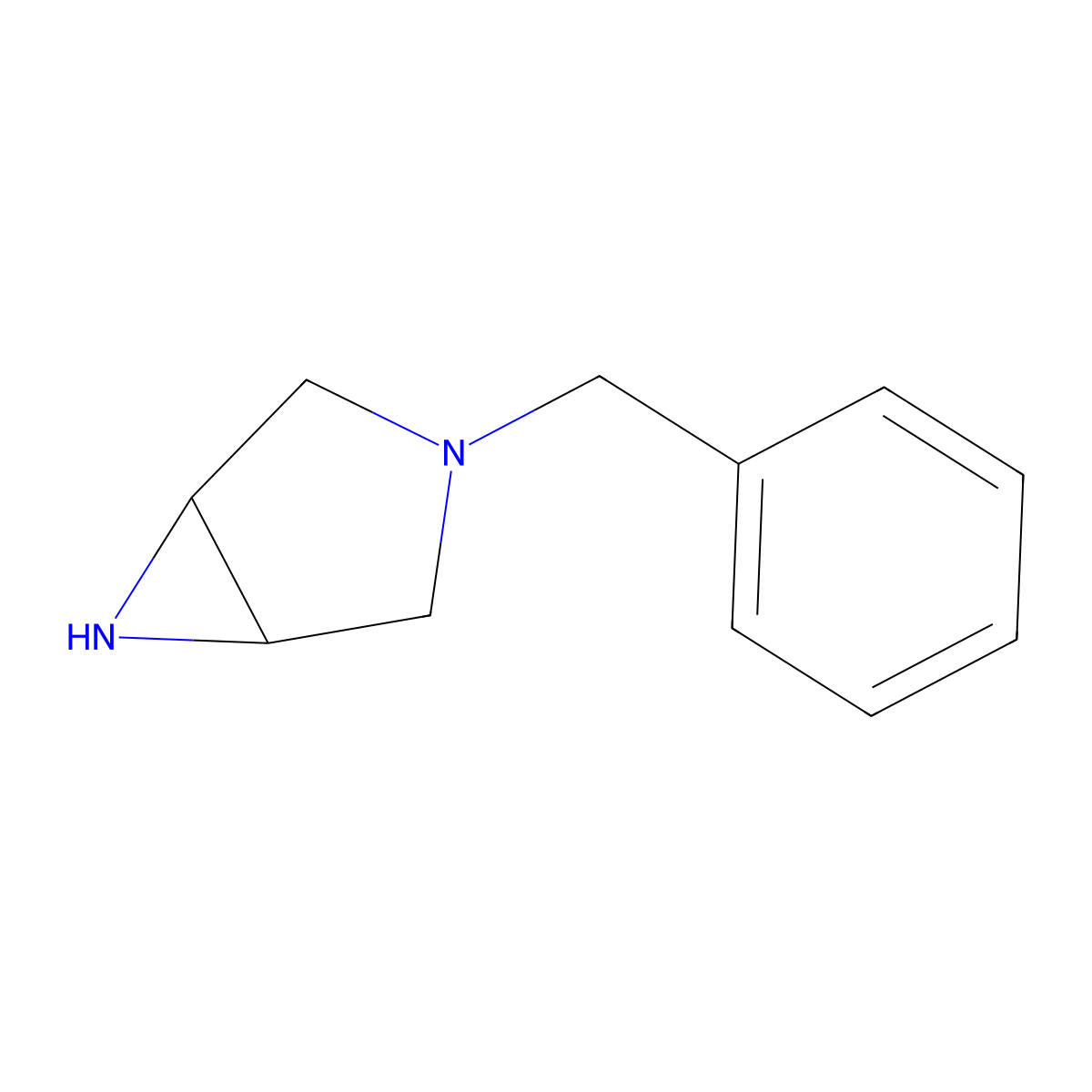 3-Benzyl-3,6-diazabicyclo[3.1.0]hexane molecular structure, CAS 20965-15-5