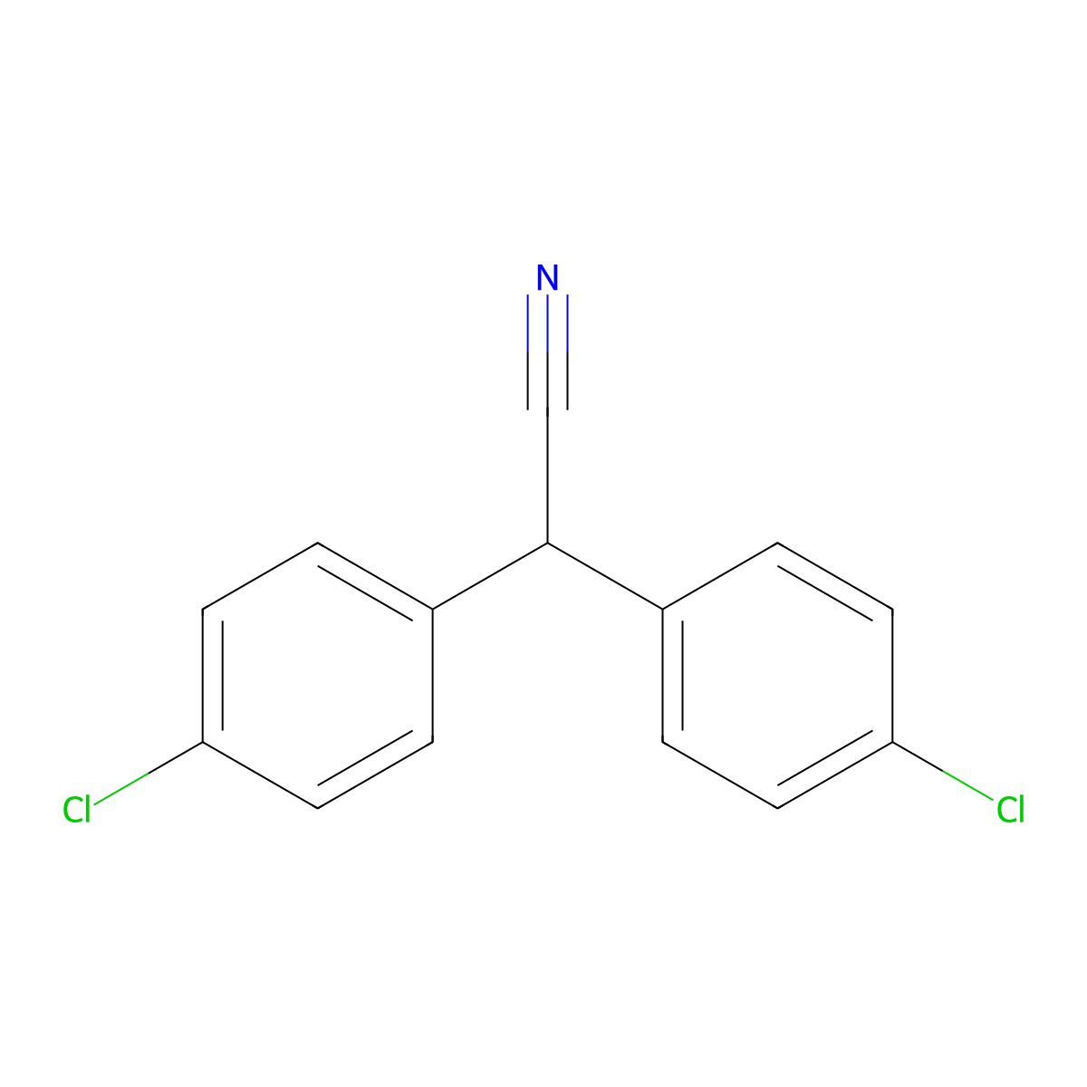 p,p'-DDCN molecular structure, CAS 20968-04-1