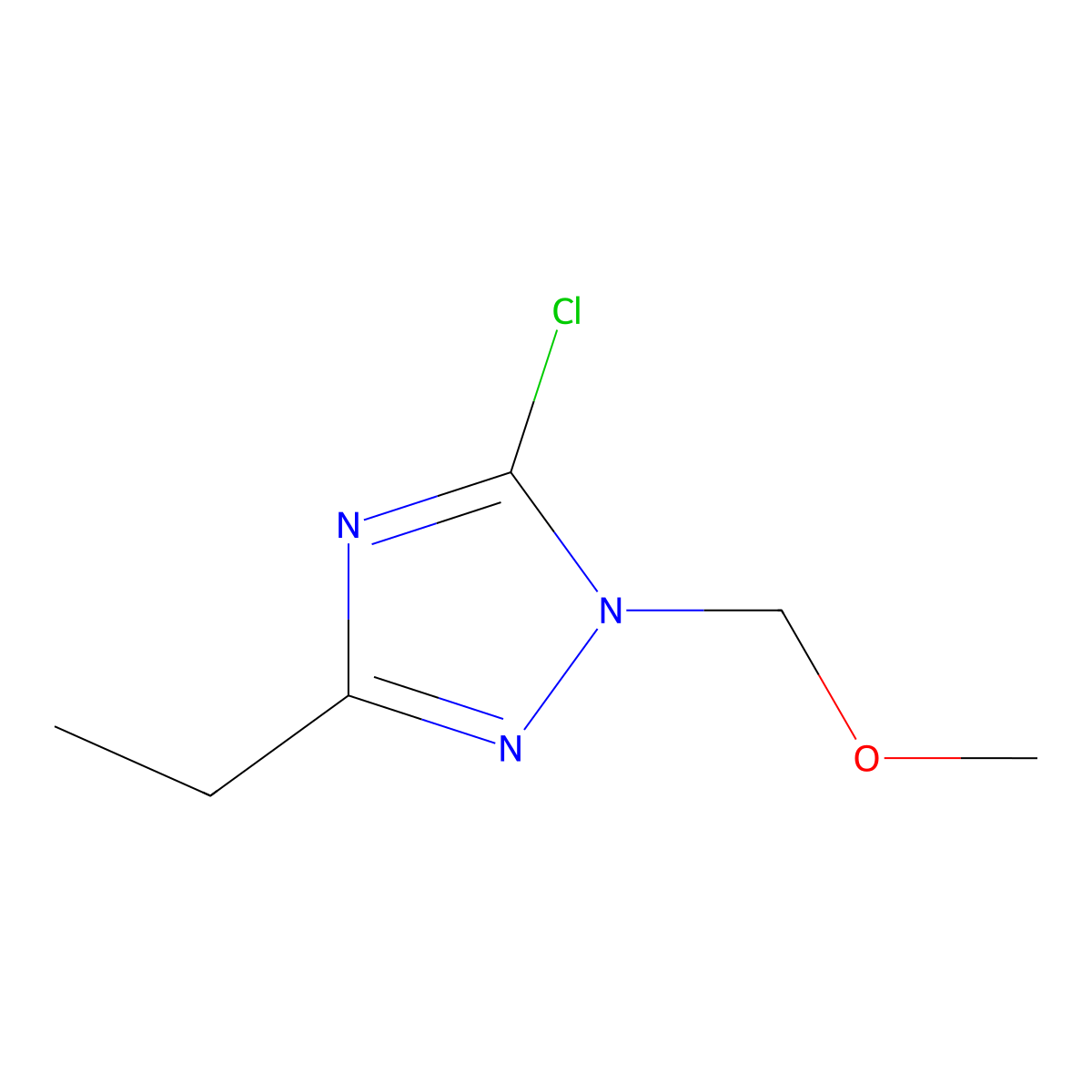 5-Chloro-3-ethyl-1-(methoxymethyl)-1h-1,2,4-triazole molecular structure, CAS 2096985-66-7