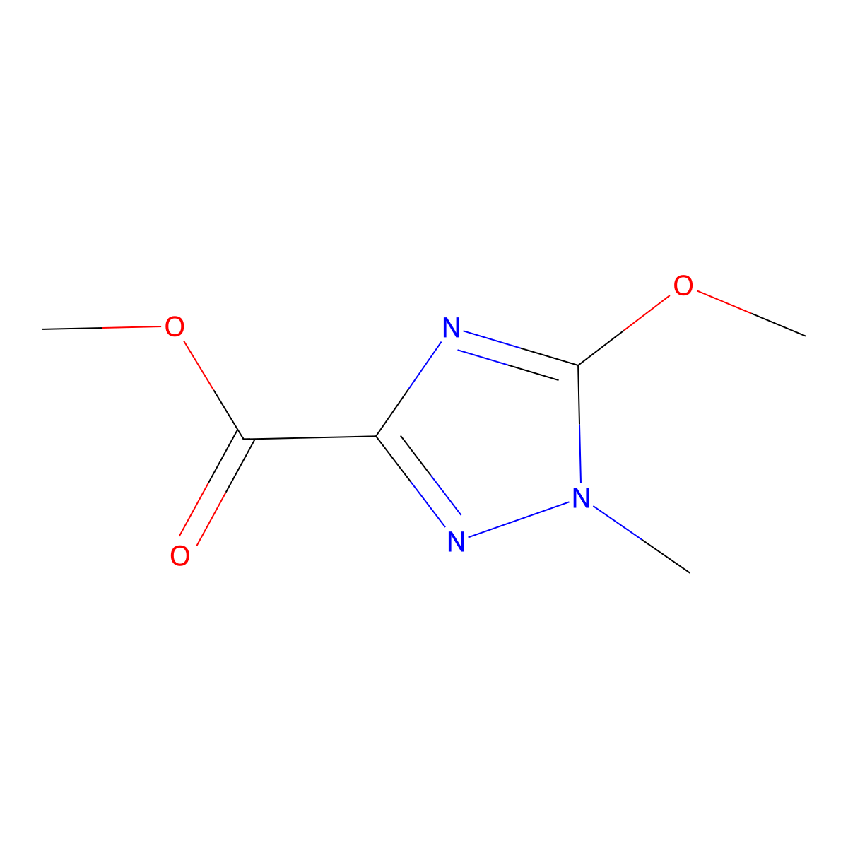 Methyl 5-methoxy-1-methyl-1h-1,2,4-triazole-3-carboxylate molecular structure, CAS 2096985-94-1