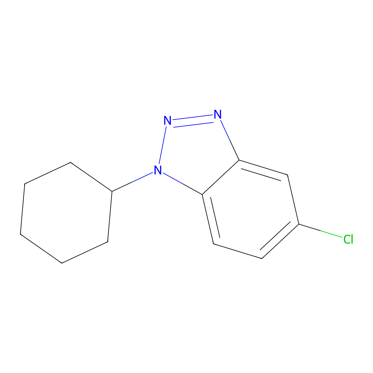 5-Chloro-1-cyclohexyl-1H-benzo[d][1,2,3]triazole molecular structure, CAS 2096986-54-6