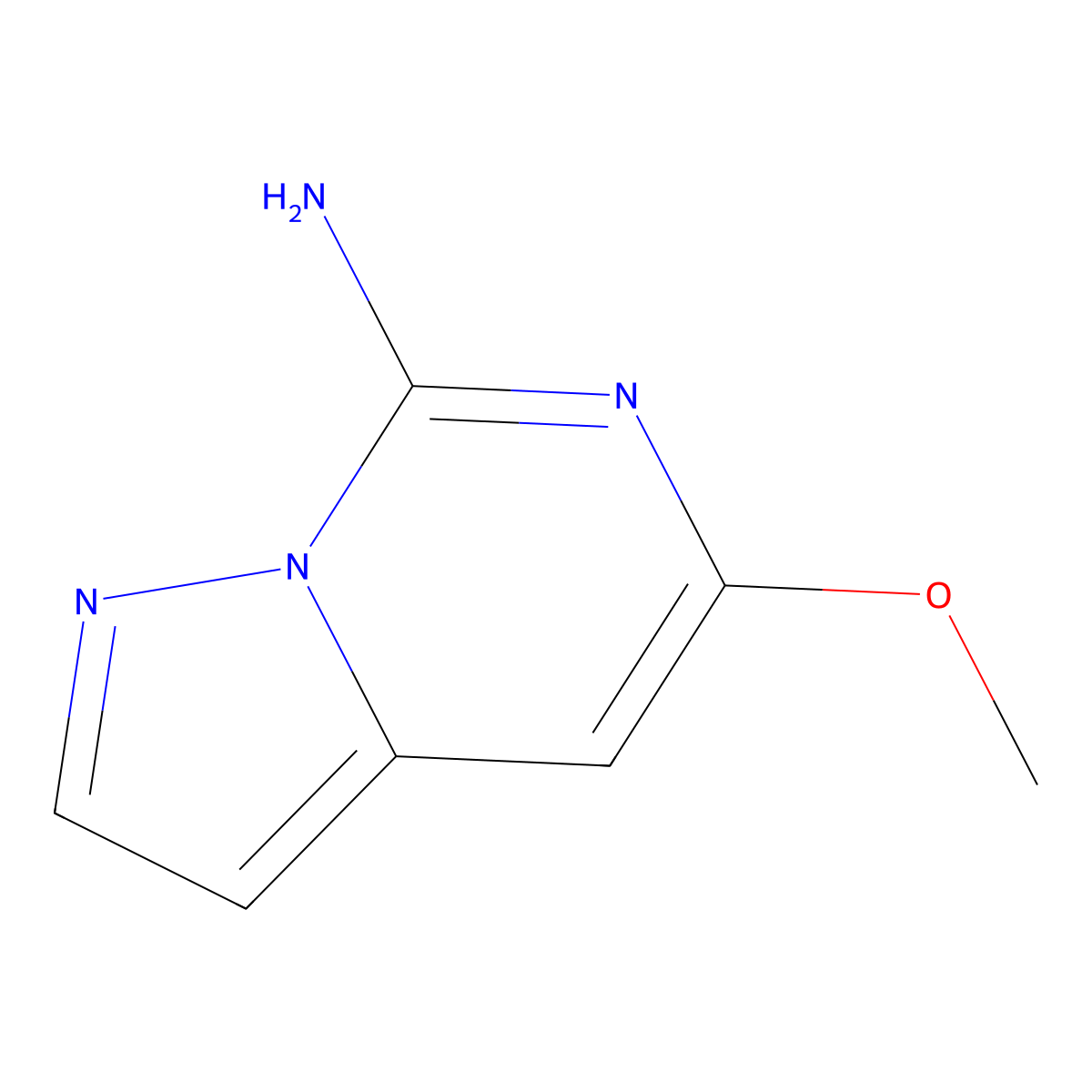 5-Methoxypyrazolo[1,5-c]pyrimidin-7-amine molecular structure, CAS 2096986-90-0