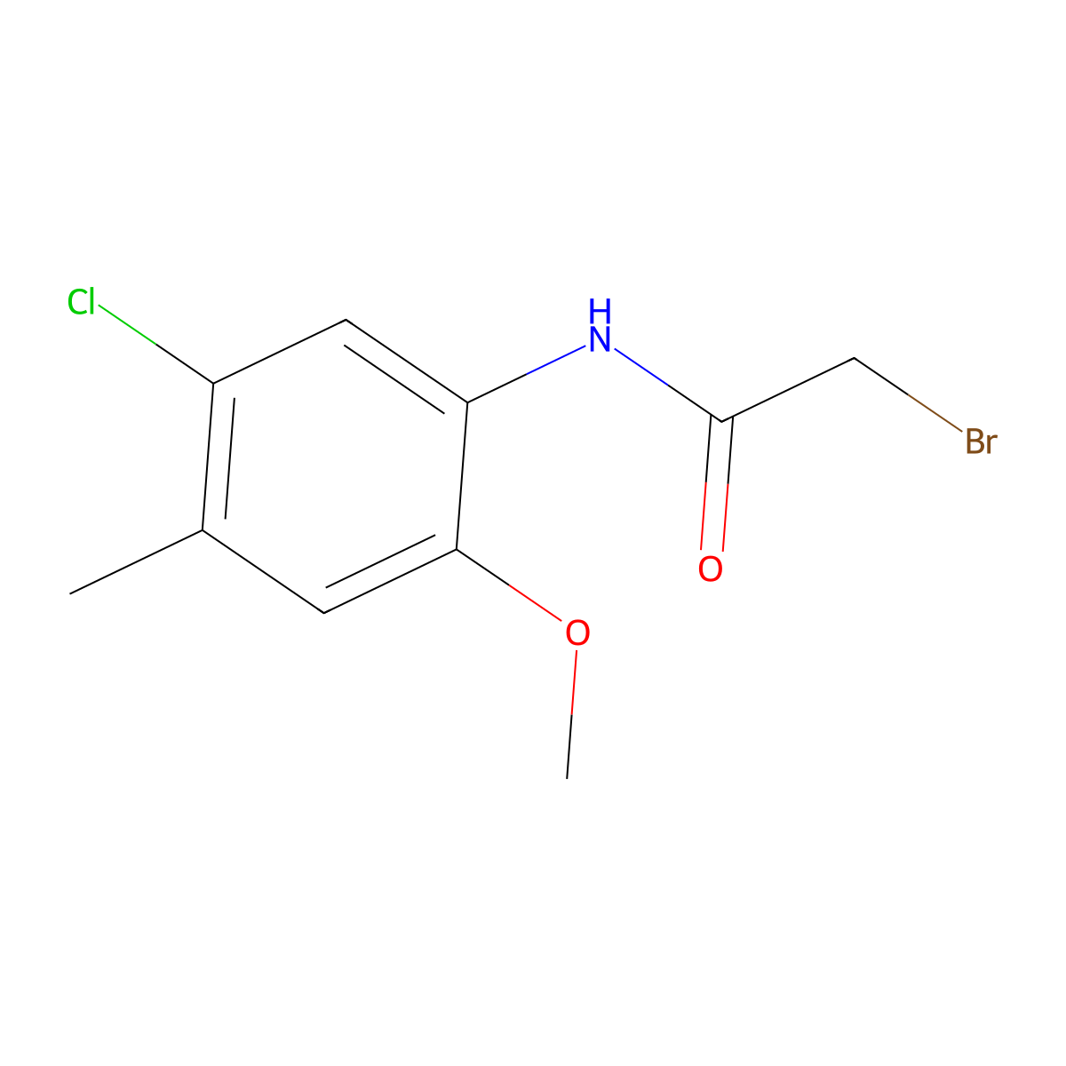 2-Bromo-n-(5-chloro-2-methoxy-4-methylphenyl)acetamide molecular structure, CAS 2096987-41-4