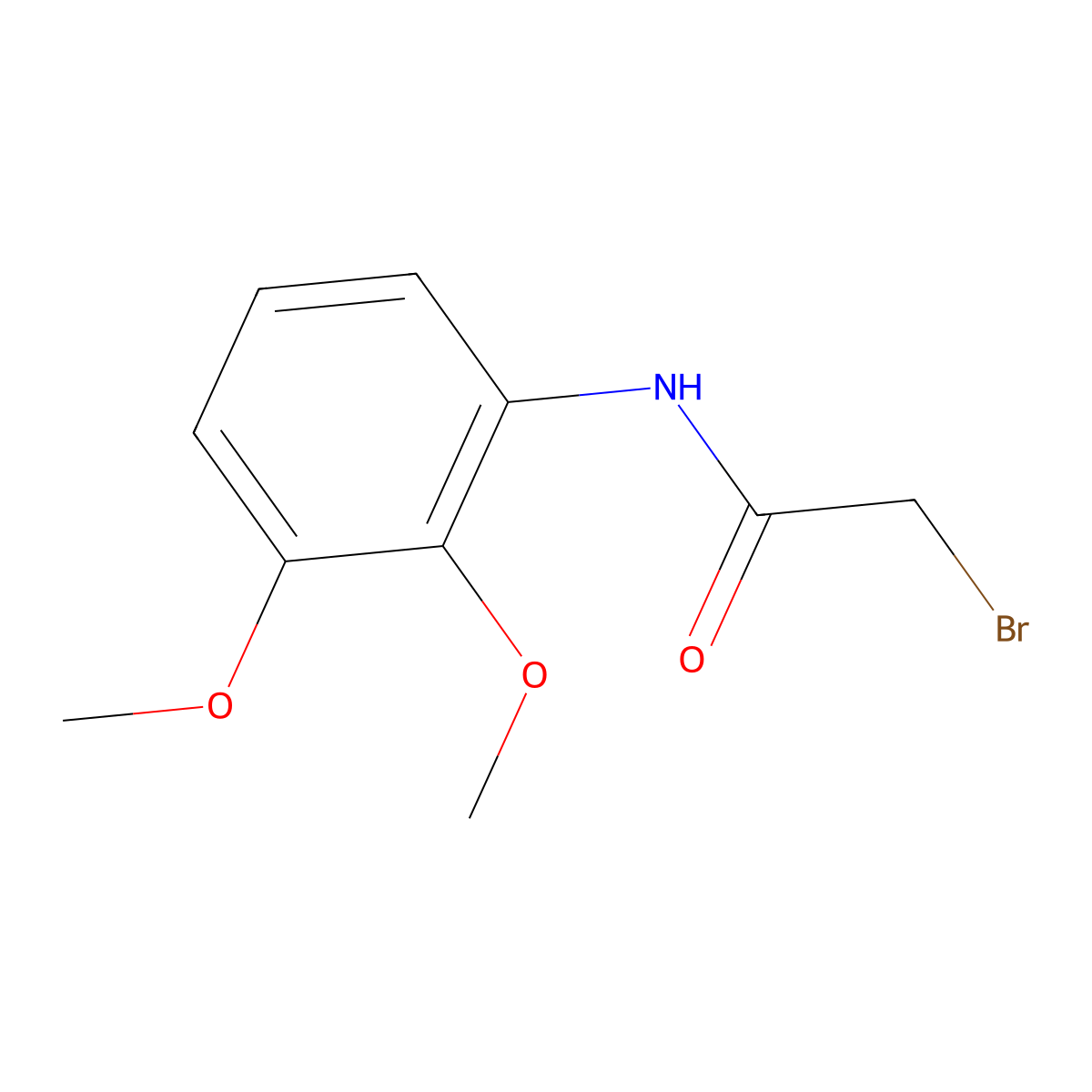 2-Bromo-N-(2,3-dimethoxyphenyl)acetamide molecular structure, CAS 2096987-44-7