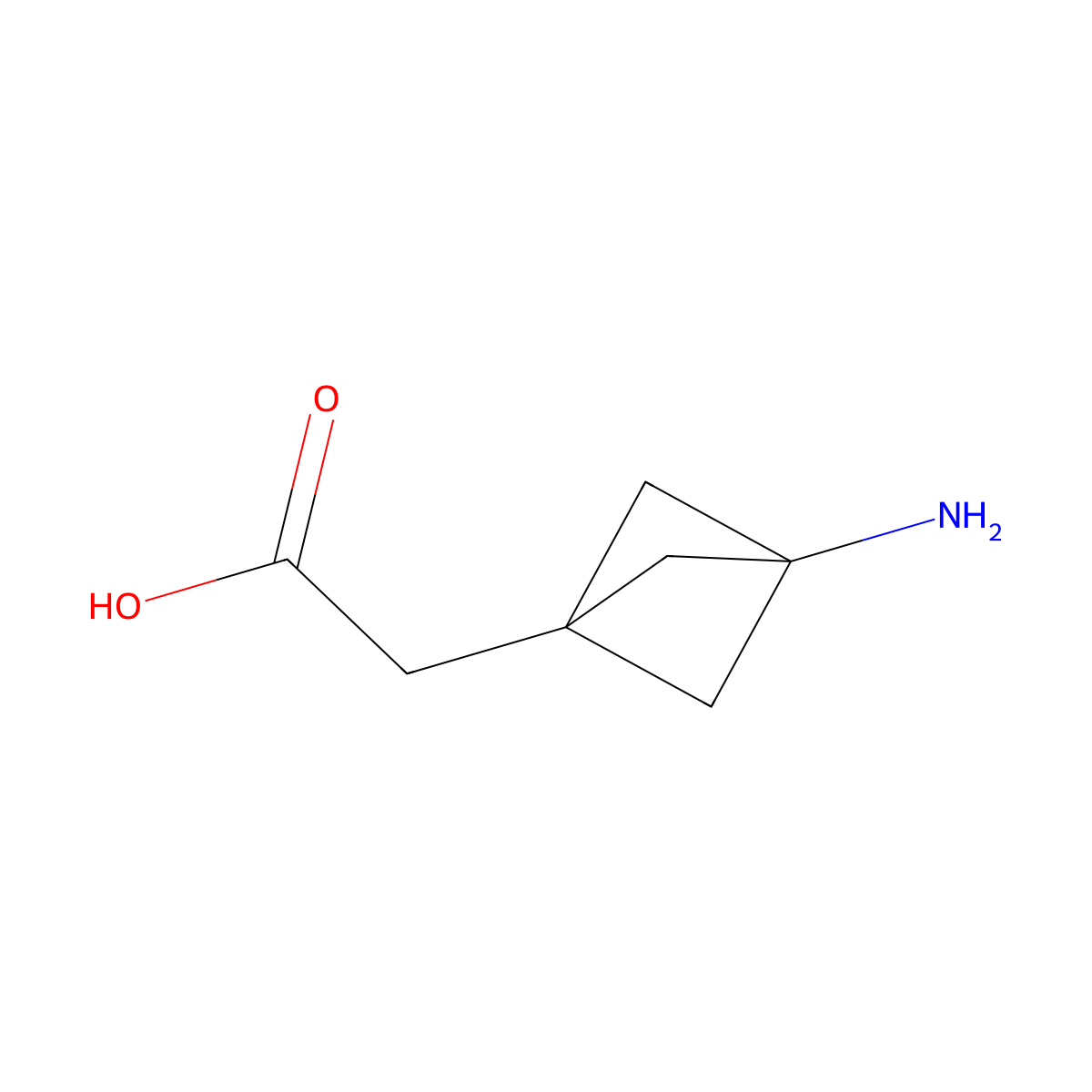 2-{3-Aminobicyclo[1.1.1]pentan-1-yl}acetic acid molecular structure, CAS 2096992-15-1