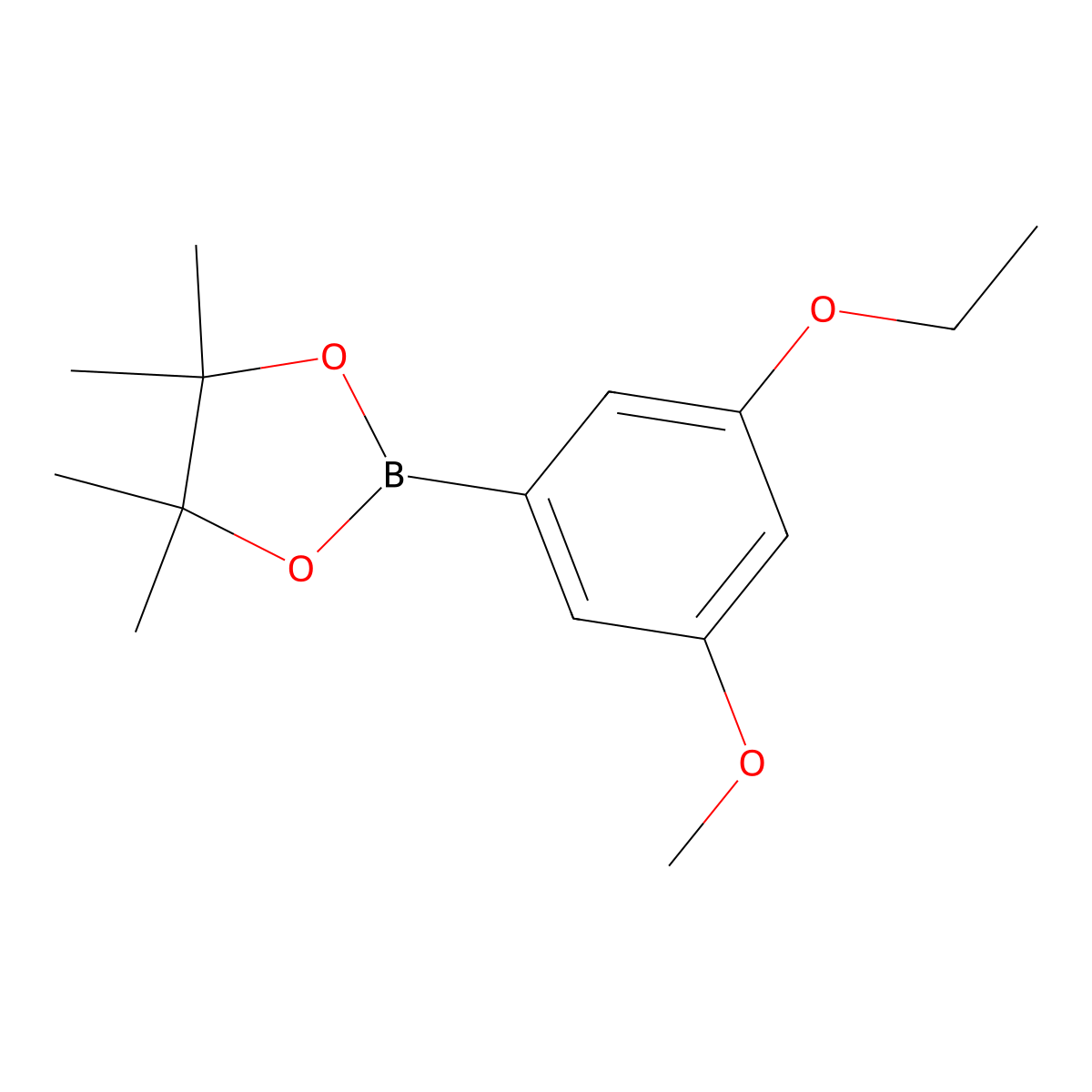 2-(3-Ethoxy-5-methoxyphenyl)-4,4,5,5-tetramethyl-1,3,2-dioxaborolane molecular structure, CAS 2096995-78-5