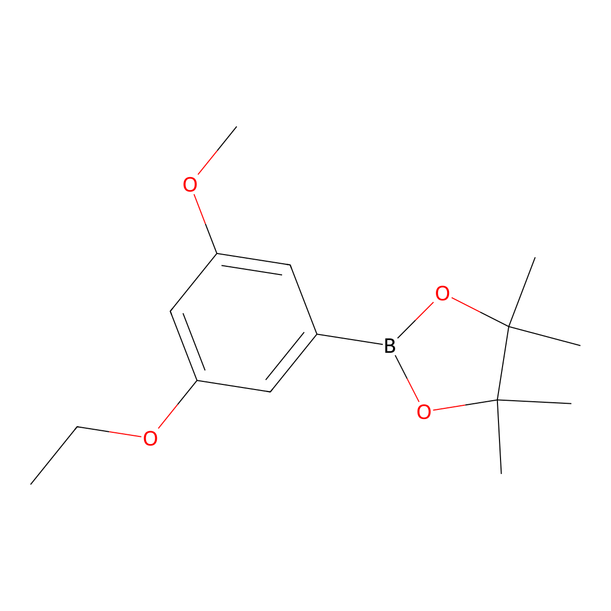 2-(3-Ethoxy-5-methoxyphenyl)-4,4,5,5-tetramethyl-1,3,2-dioxaborolane molecular structure, CAS 2096995-78-5