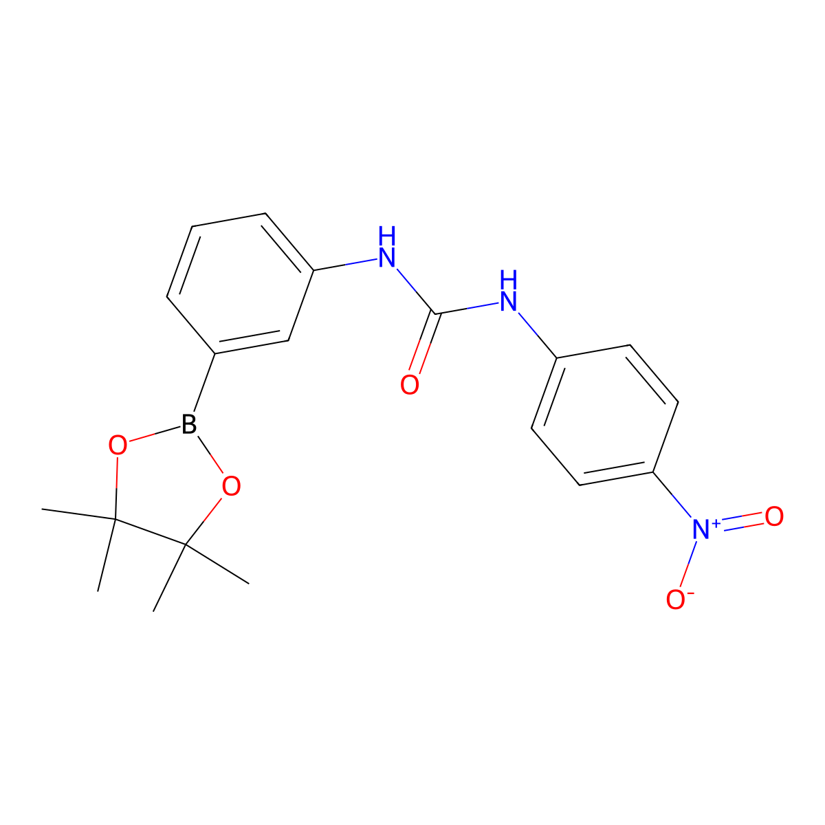 1-(4-Nitrophenyl)-3-[3-(tetramethyl-1,3,2-dioxaborolan-2-yl)phenyl]urea molecular structure, CAS 2096998-08-0