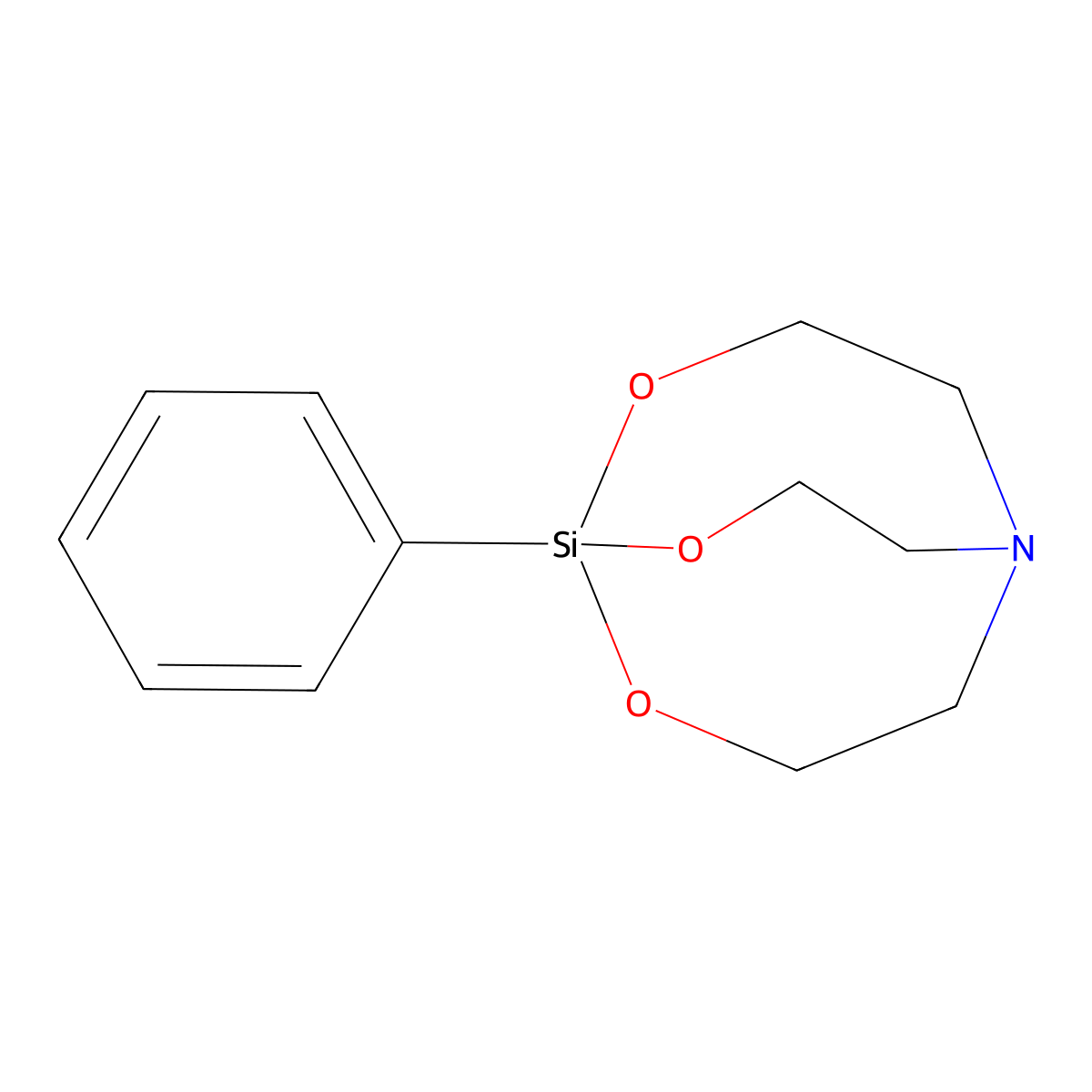Phenylsilatrane molecular structure, CAS 2097-19-0