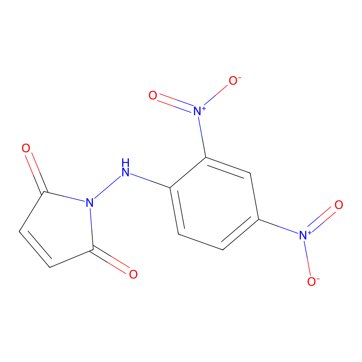 N-(2,4-Dinitroanilino)maleimide molecular structure, CAS 20970-35-8