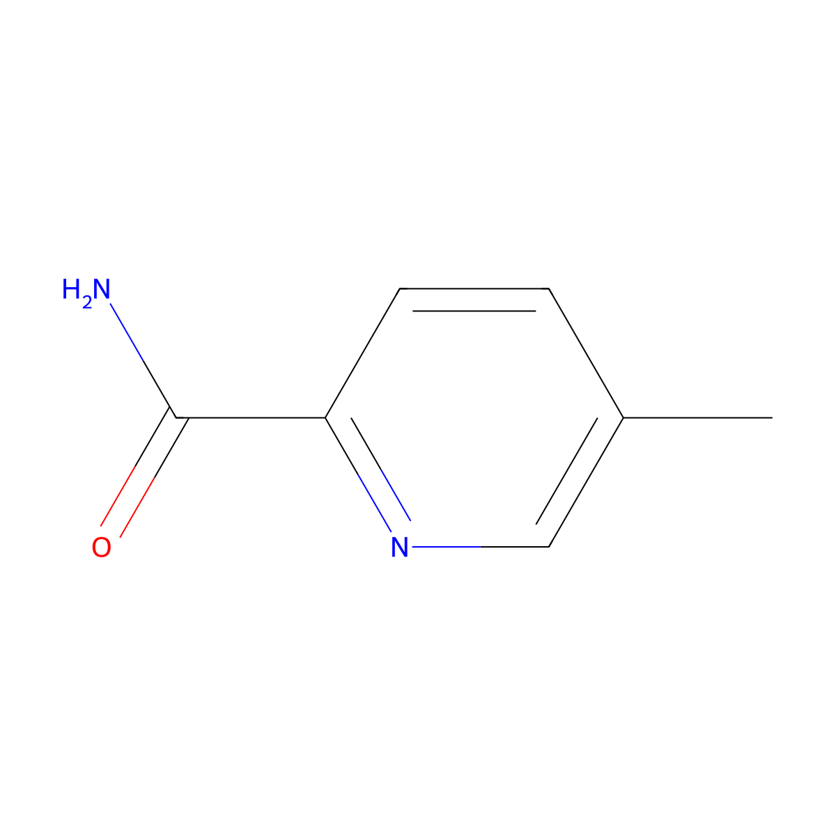 5-Methylpyridine-2-carboxamide molecular structure, CAS 20970-77-8
